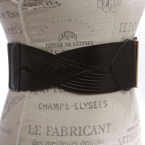 Stretchy Wide Elastic Belt Braided Woven Elastic Vintage Full Grain Leather Belt Waistband Weaving Boho Belt in Saudi Arabia
