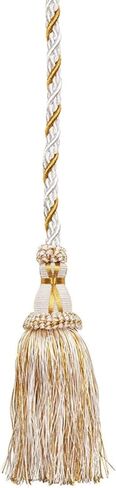 Needzo White Gethsemane Cincture - 158 Inches L, 100% Polyester, Gold Thread Detail in Saudi Arabia