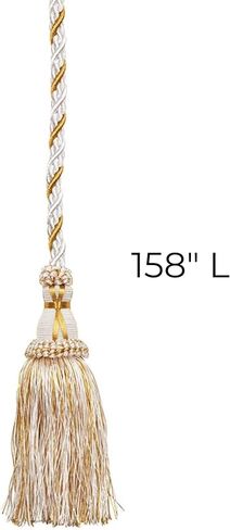 Needzo White Gethsemane Cincture - 158 Inches L, 100% Polyester, Gold Thread Detail in Saudi Arabia
