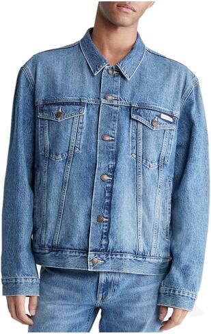 Calvin Klein Men's Essential Denim Trucker Jacket in Saudi Arabia