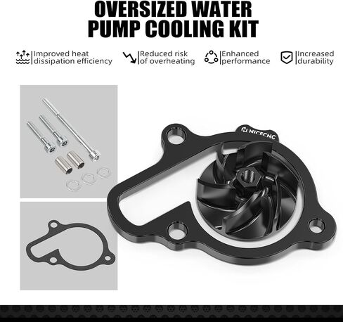 NICECNC Red Oversized Water Pump Impeller Cooler Spacer Kit Compatible with Honda CRF450R CRF450RX CRF450RWE 2021 2022 2023 2024 2025 See Fitment in Saudi Arabia