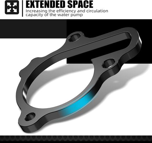 NICECNC Red Oversized Water Pump Impeller Cooler Spacer Kit Compatible with Honda CRF450R CRF450RX CRF450RWE 2021 2022 2023 2024 2025 See Fitment in Saudi Arabia