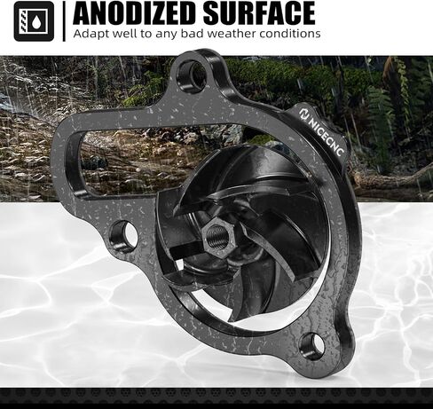 NICECNC Red Oversized Water Pump Impeller Cooler Spacer Kit Compatible with Honda CRF450R CRF450RX CRF450RWE 2021 2022 2023 2024 2025 See Fitment in Saudi Arabia