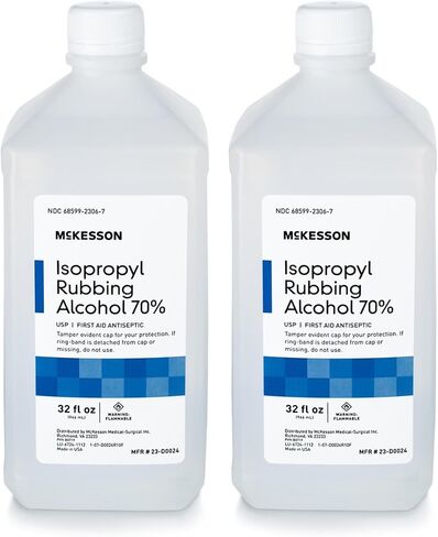 McKesson Isopropyl Rubbing Alcohol 70% [1 Count] USP First Aid Antiseptic, 32 oz in Saudi Arabia