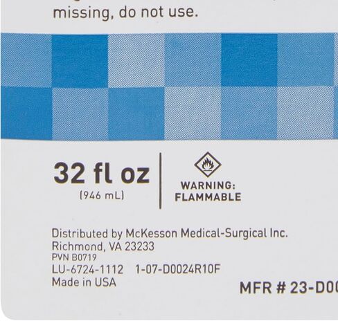 McKesson Isopropyl Rubbing Alcohol 70% [1 Count] USP First Aid Antiseptic, 32 oz in Saudi Arabia
