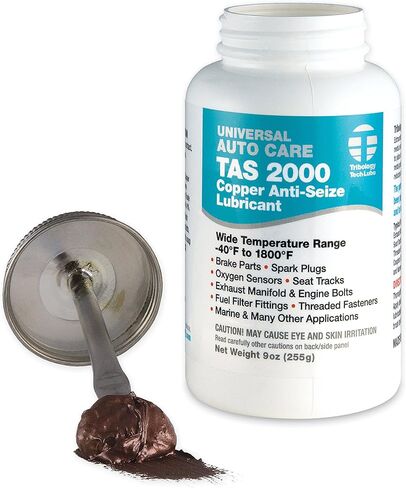 TTL TAS 2000 Copper Anti-Seize Lubricant with Brush, 9 oz – High-Temp Thread Compound for Bolts, Spark Plugs, Exhaust Systems, Brake Assemblies, Marine & Industrial Use in Saudi Arabia