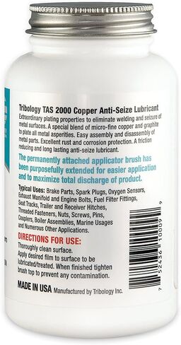 TTL TAS 2000 Copper Anti-Seize Lubricant with Brush, 9 oz – High-Temp Thread Compound for Bolts, Spark Plugs, Exhaust Systems, Brake Assemblies, Marine & Industrial Use in Saudi Arabia