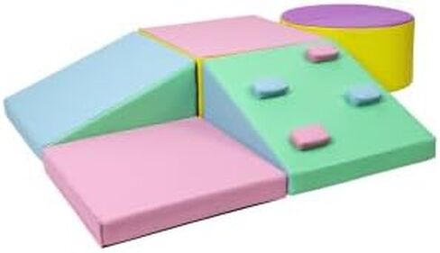 مكعبات تسلق إسفنجية للأطفال الصغار، ألعاب تسلق مقاومة للماء للأطفال الصغار، صالة ألعاب رياضية للأطفال في الغابة خفيفة الوزن، سهلة التنظيف، صالة ألعاب رياضية رغوية 5 قطع in Kuwait