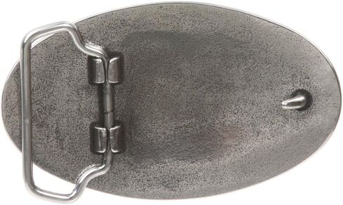 Western Oval Engraving Antique Silver Belt Buckle in Saudi Arabia