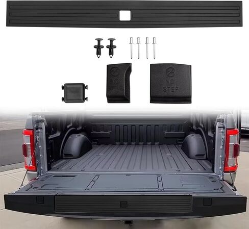 RANSOTO Tailgate Molding Trim Compatible with Ford F150 F-150 2015-2020 Flexible Flex Step Cap Top Trim Protector Cover Replaces FL3Z9940602B, FO1904135 in Saudi Arabia