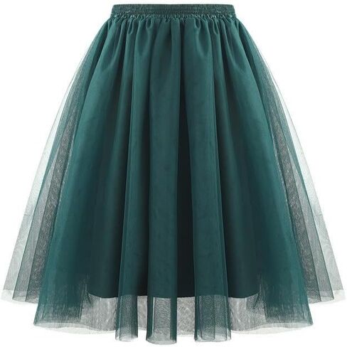 Tutu Skirts for Women Layered Ballet Dress Tulle Midi Knee Length Puffy Skirt 2025 Fashion Summer Boho Dresses in Saudi Arabia