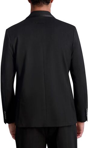 KARL LAGERFELD Mens Pin Stripe Long Sleeve Double Breasted Blazer in Saudi Arabia