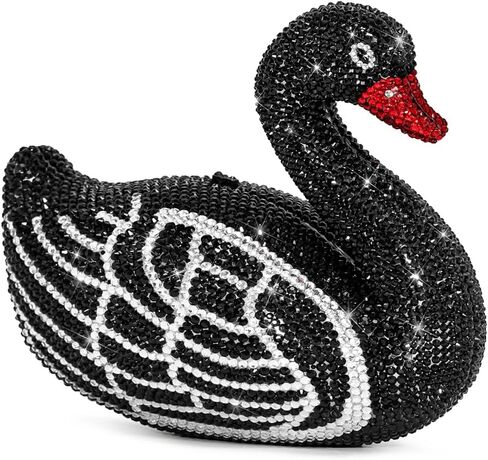 JW Pei Women's Kinsley Crystal Swan Clutch - Black in Saudi Arabia