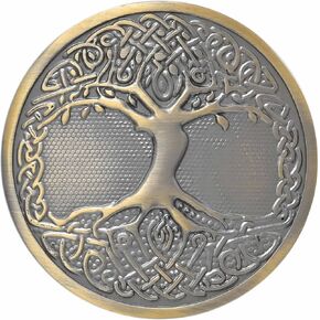 Celtic Tree of Life Kilt Belt Buckle – Traditional Scottish Design with Antique Finish, Ideal for Kilts and Highland Attire in Kuwait