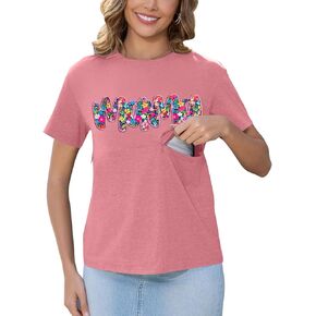 Nursing Shirts for Breastfeeding Women Mama Zip Maternity Tshirts Nursing Tops Maternity Graphic Tee in Kuwait