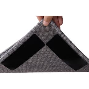 16-Pack Gripper for Rug for Hardwood Floors and Tiles: Double-Sided Reusable Rug Carpet Tape. Anti-Slip Tape Grips Area Rugs, Non-Slip Rug Pads Prevent Sliding, Curling, and Bunching in Saudi Arabia