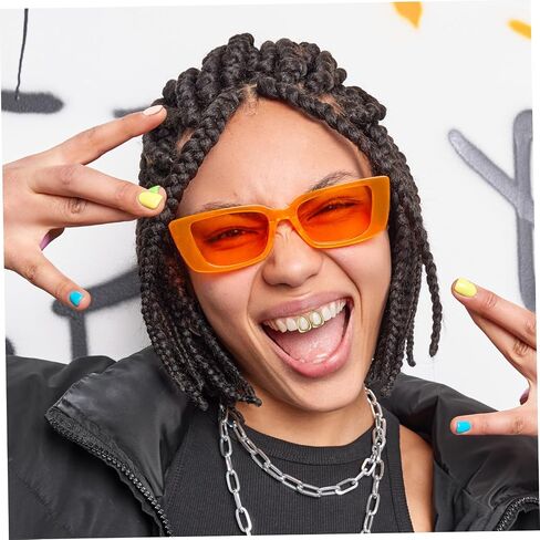 Garneck Golden Teeth Grills Caps Set for Bright and Fun Accessory for Halloween Dress Up Cosplays and Events Hip-Hop Theme Parties in Saudi Arabia