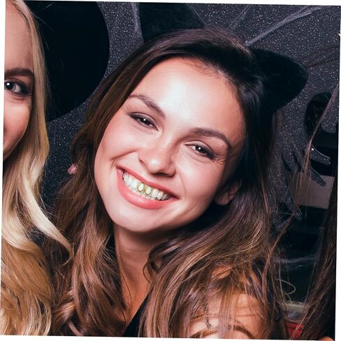 Garneck Golden Teeth Grills Caps Set for Bright and Fun Accessory for Halloween Dress Up Cosplays and Events Hip-Hop Theme Parties in Saudi Arabia