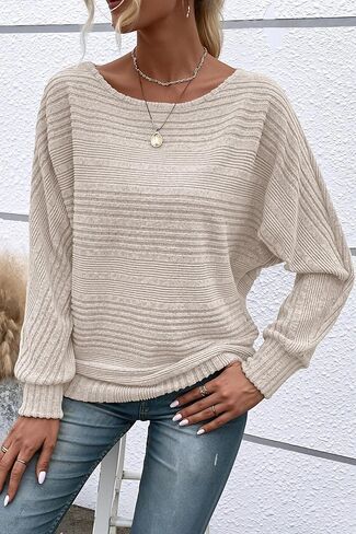 Womens Long Sleeve Shirts Crewneck Tunic Tops Pullover Sweaters Business Casual Blouses Fall Fashion 2025 in Saudi Arabia
