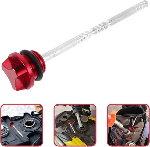 TIDTALEO Motorcycle Oil Replacement Engine Oil Level Gauge for Various Models Accurate Measurement for Optimal Performance Elegant Design Essential Motorcycle in Kuwait