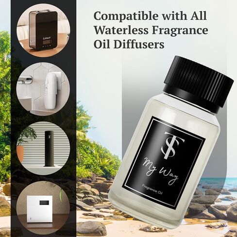 شاي أبيض وزيت العطور الفاخرة - رائحة العطر العطرية الناشر إعادة ملء أفضل رائحة العطر نشر زيت - 30 مل. in Saudi Arabia