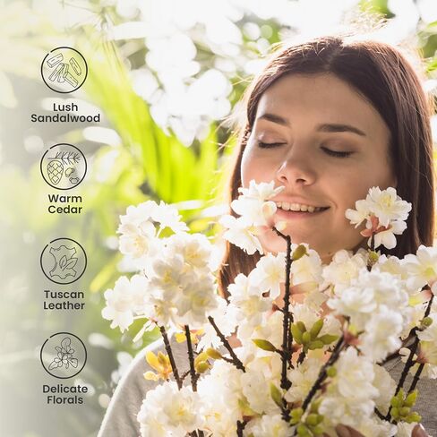 شاي أبيض وزيت العطور الفاخرة - رائحة العطر العطرية الناشر إعادة ملء أفضل رائحة العطر نشر زيت - 30 مل. in Saudi Arabia