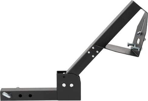 Kuafu Trailer Hitch Hitch Tyre Mount متوافق مع شاحنة مع جهاز استقبال Hitch 2 بوصة يناسب 4 و 5 و 6 العروات حامل حامل قابلة للتعديل in Saudi Arabia