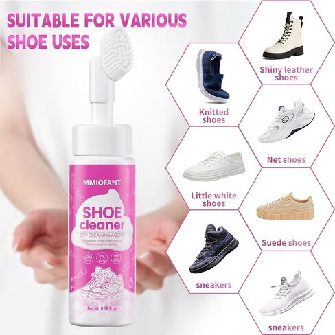 White Shoe Cleaner Sneakers Kit,Suede Shoe Cleaner Kit With Brush，White Sneaker Cleaner Kit in Saudi Arabia