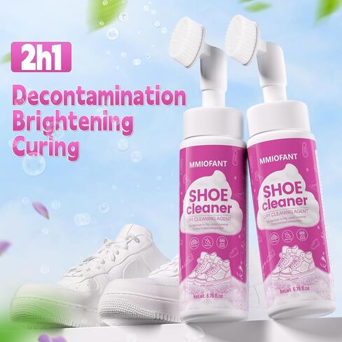 White Shoe Cleaner Sneakers Kit,Suede Shoe Cleaner Kit With Brush，White Sneaker Cleaner Kit in Saudi Arabia