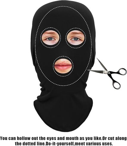 2 حزمة الوجه الكامل قناع هالوين دنة كوزبلاي هود محور مجهول أقنعة أقنعة للجنسين للبالغين قطعة قماش الرأس in Kuwait