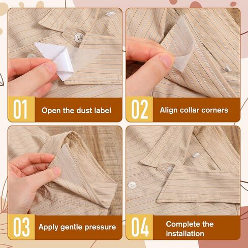 100 PCS Twlar لقمصان بولو ، لا يبقى الياقات البولو من طوق البولو قميص PVC مقبلات مضادة للضرب لقمصان لباس الرجال in Saudi Arabia