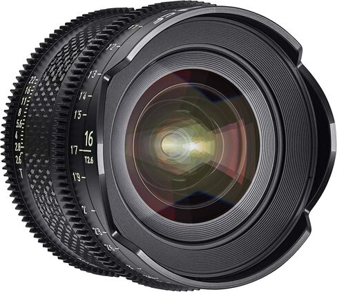 روكينون Xeen CF 16mm T2.6 Pro سينما عدسة واسعة الزاوية مع بنية من ألياف الكربون وعلامات مضيئة لـ Sony E Mount، أسود، مقاس متوسط (CFX16-NEX) in Saudi Arabia
