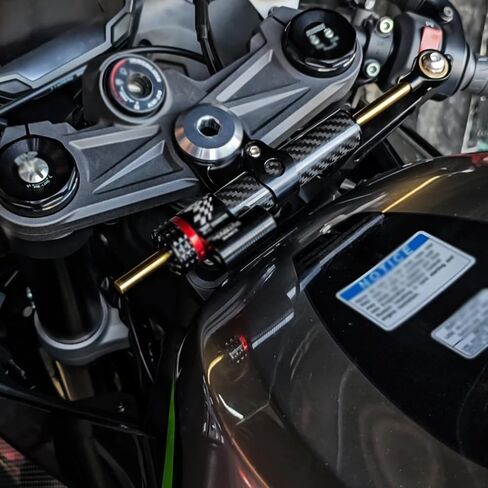 For Ninja ZX-6R ZX636 ZX6R ninja zx6r zx636 2025 2024 2023 2022-2019 motorcycle accessories steering shock absorber steering shock absorber stabilizer steering damping bracket（Titanium color kit） in Kuwait
