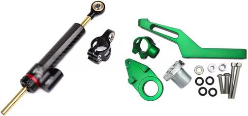 For Ninja ZX-6R ZX636 ZX6R ninja zx6r zx636 2025 2024 2023 2022-2019 motorcycle accessories steering shock absorber steering shock absorber stabilizer steering damping bracket（Titanium color kit） in Kuwait