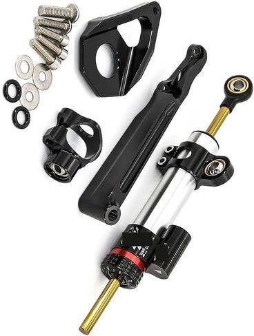 Motorcycle Stabilizer Steering Damper Bracket Mount Damper Support Kit for CBR600RR for CBR 600RR for CBR 600 RR 2005 2006 Steering Stabilizer(Black 1set) in Kuwait