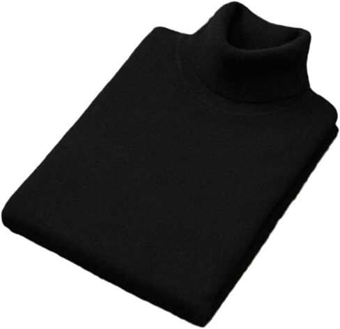 Cashmere Cotton Blend turtleneck Men Pullover Fall Winter Pull Homme Neck Jumper High Twiber Sweater in Kuwait