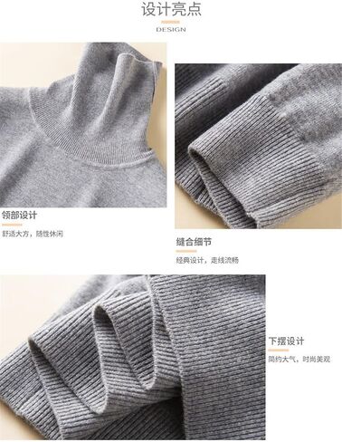 Cashmere Cotton Blend turtleneck Men Pullover Fall Winter Pull Homme Neck Jumper High Twiber Sweater in Kuwait