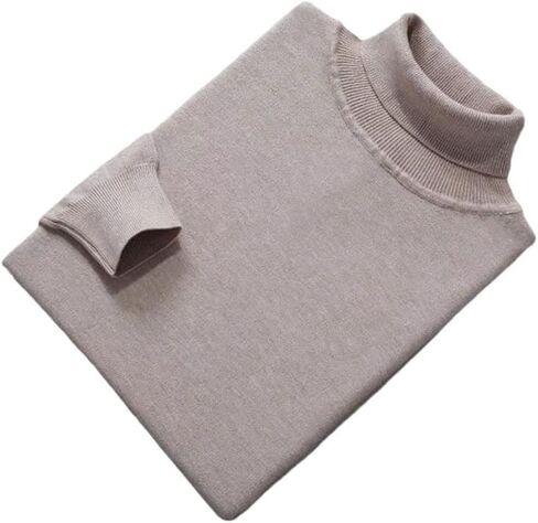 Cashmere Cotton Blend turtleneck Men Pullover Fall Winter Pull Homme Neck Jumper High Twiber Sweater in Kuwait