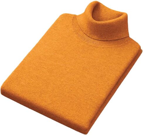 Cashmere Cotton Blend turtleneck Men Pullover Fall Winter Pull Homme Neck Jumper High Twiber Sweater in Kuwait