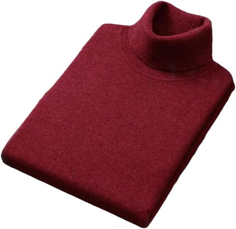 Cashmere Cotton Blend turtleneck Men Pullover Fall Winter Pull Homme Neck Jumper High Twiber Sweater in Kuwait