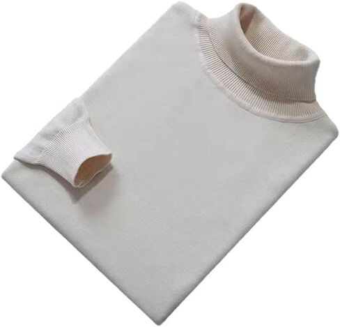 Cashmere Cotton Blend turtleneck Men Pullover Fall Winter Pull Homme Neck Jumper High Twiber Sweater in Kuwait