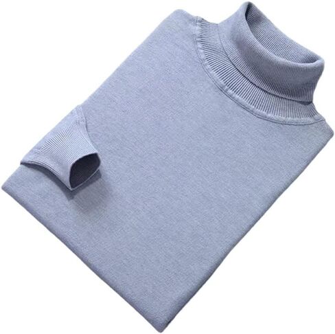 Cashmere Cotton Blend turtleneck Men Pullover Fall Winter Pull Homme Neck Jumper High Twiber Sweater in Kuwait