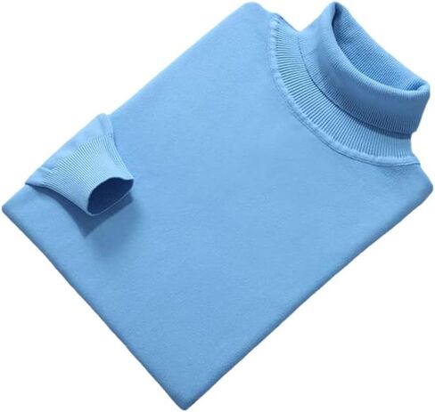 Cashmere Cotton Blend turtleneck Men Pullover Fall Winter Pull Homme Neck Jumper High Twiber Sweater in Kuwait