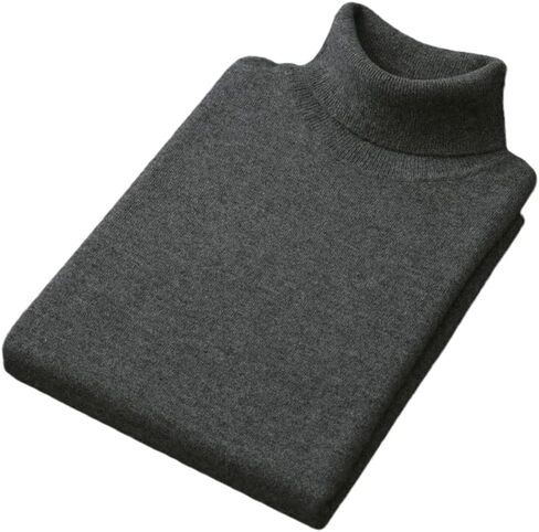 Cashmere Cotton Blend turtleneck Men Pullover Fall Winter Pull Homme Neck Jumper High Twiber Sweater in Kuwait