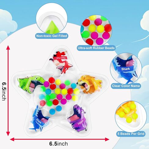 Color Sorting Sensory Toys for Toddlers, Color Matching Fidget Toys for Calm Down, Preschool Learning & Educational Montessori Toys Fine Motor Skills Game for Kids Boys Girls Ages 1-3 3-5 in Saudi Arabia
