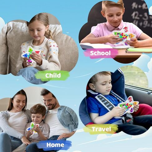 Color Sorting Sensory Toys for Toddlers, Color Matching Fidget Toys for Calm Down, Preschool Learning & Educational Montessori Toys Fine Motor Skills Game for Kids Boys Girls Ages 1-3 3-5 in Saudi Arabia