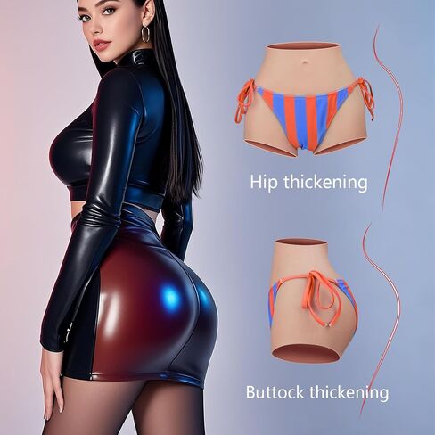 Silicone Buttock Pants,Thick Hips Enhancer Big Butt Lifter,Suitable for Transvestites, Drag Queens in Saudi Arabia