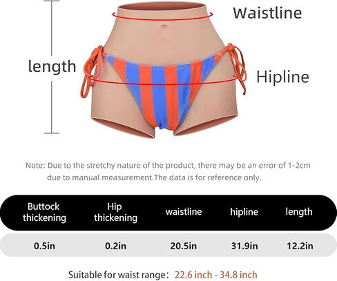 Silicone Buttock Pants,Thick Hips Enhancer Big Butt Lifter,Suitable for Transvestites, Drag Queens in Saudi Arabia