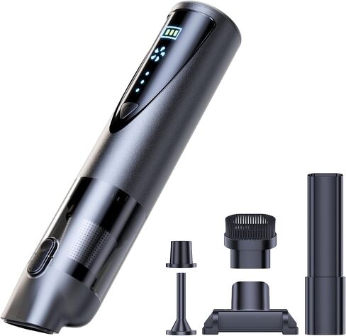 Cordless Car Vacuum Cleaner, 20000Pa Strong Suction Handheld Vacuum with Detailing Kit, Wet/Dry Rechargeable Portable Mini Vacuum for Car Detailing, Home & Outdoor Cleaning in Kuwait