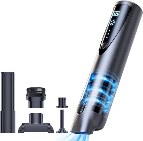 Cordless Car Vacuum Cleaner, 20000Pa Strong Suction Handheld Vacuum with Detailing Kit, Wet/Dry Rechargeable Portable Mini Vacuum for Car Detailing, Home & Outdoor Cleaning in Kuwait
